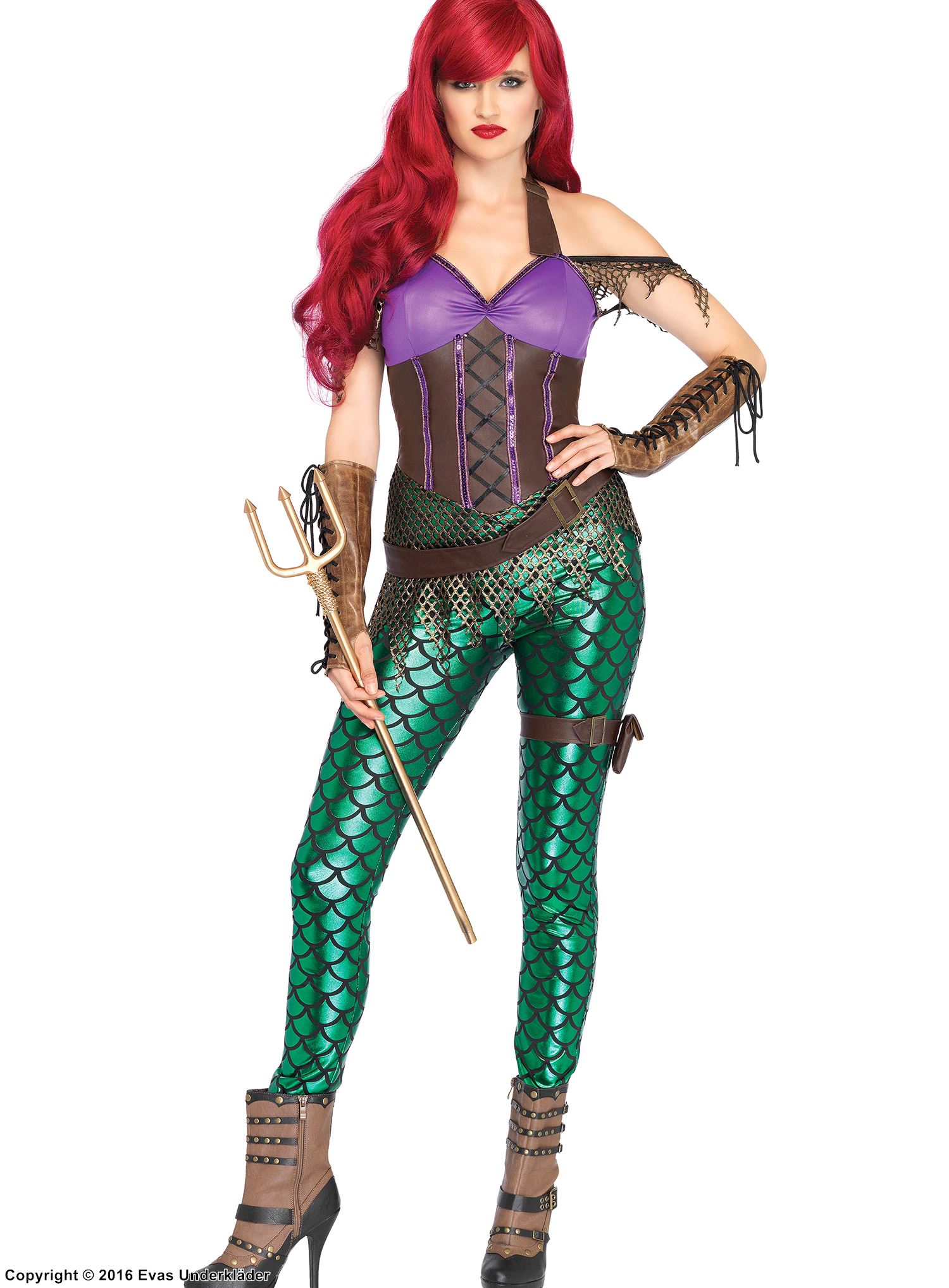 Mera from Aquaman, costume catsuit, fish scales